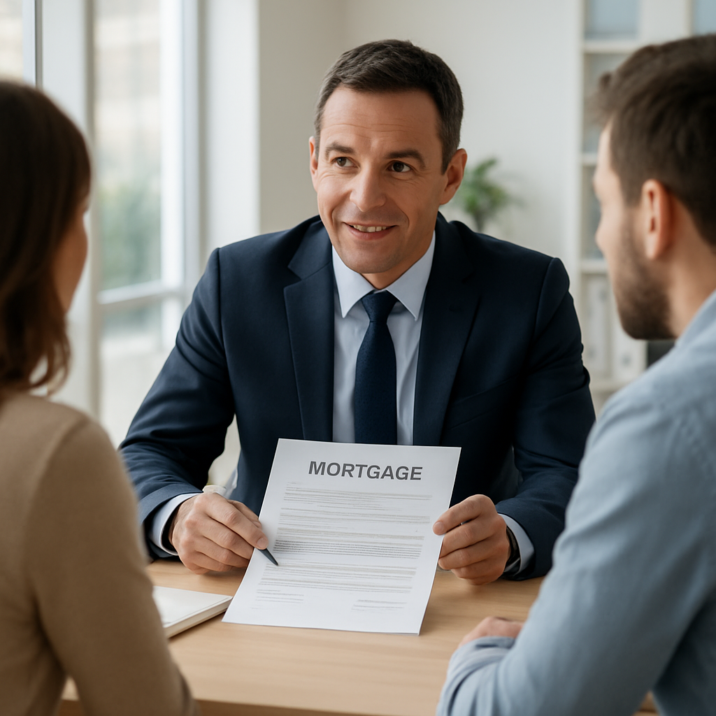 Stéphane Marchand en consultation avec des clients